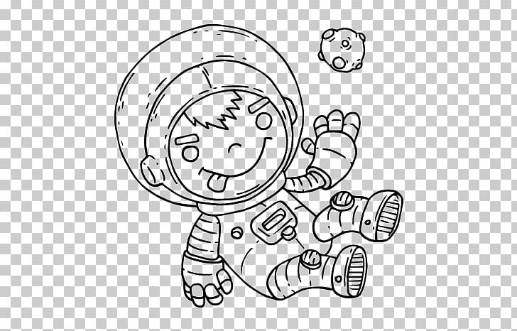 Drawing Astronaut Coloring Book Outer Space Painting PNG, Clipart, Angle, Area, Art, Astronaut, Black Free PNG Download