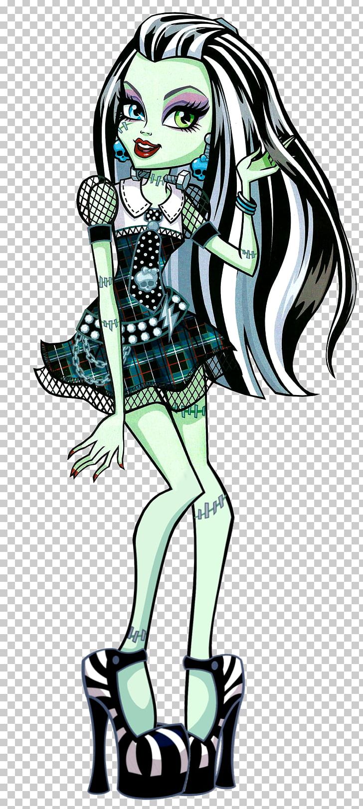 Frankie Stein Frankenstein's Monster Monster High Character PNG, Clipart, Art, Cartoon, Doll, Ever After High, Fantasy Free PNG Download
