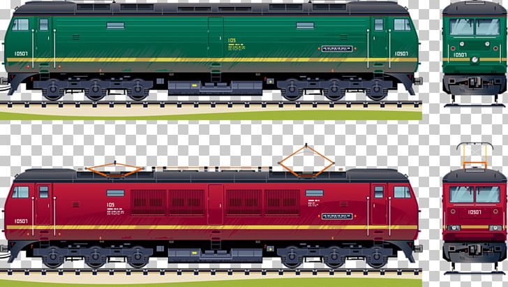 Train Passenger Car Rail Transport Railroad Car Locomotive PNG, Clipart, Electric Locomotive, Freight Car, Freight Transport, Goods Wagon, Green Free PNG Download