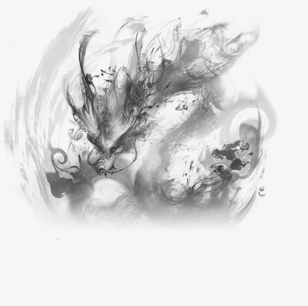 Chinese Wind Smoke Material PNG, Clipart, Chinese Clipart, Dragon, Dragons, Ink, Ink Dragon Material Free PNG Download