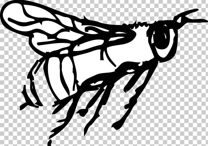Bee Drawing Art Fly PNG, Clipart, Art, Artwork, Bee, Black And White, Branch Free PNG Download