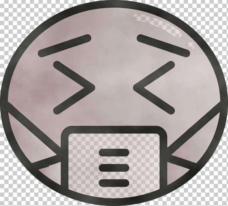Plate Font Symbol Icon Circle PNG, Clipart, Auto Part, Circle, Corona Virus Disease, Covid, Emoji With Medical Mask Free PNG Download