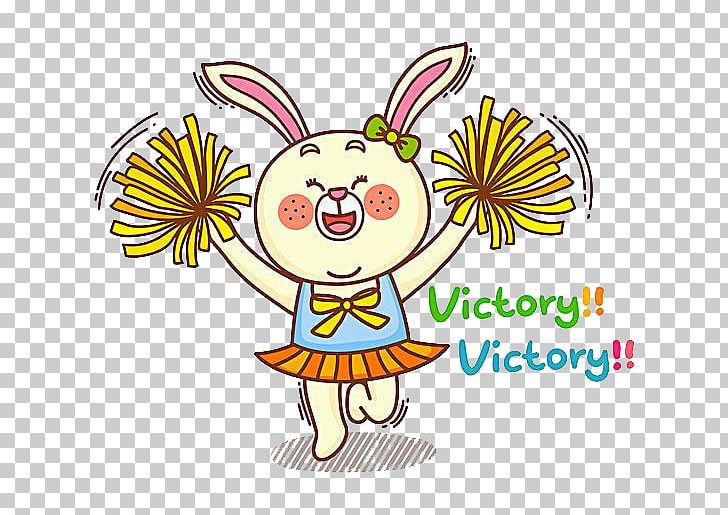 Easter Bunny Rabbit Dance Illustration PNG, Clipart, Blue, Cartoon, Cheerleader, Cheerleaders, Clip Art Free PNG Download