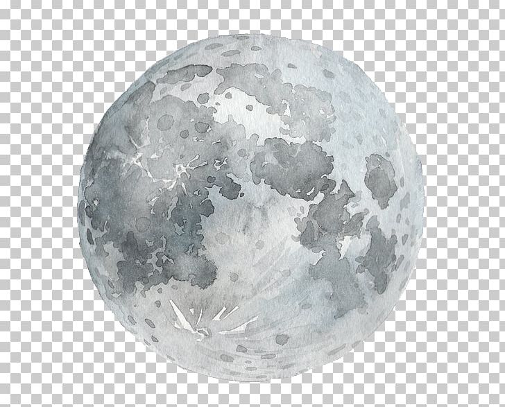 Watercolor Painting Full Moon Photography PNG, Clipart, Crater, Full Moon, Impact Crater, Lunar Phase, Moon Free PNG Download