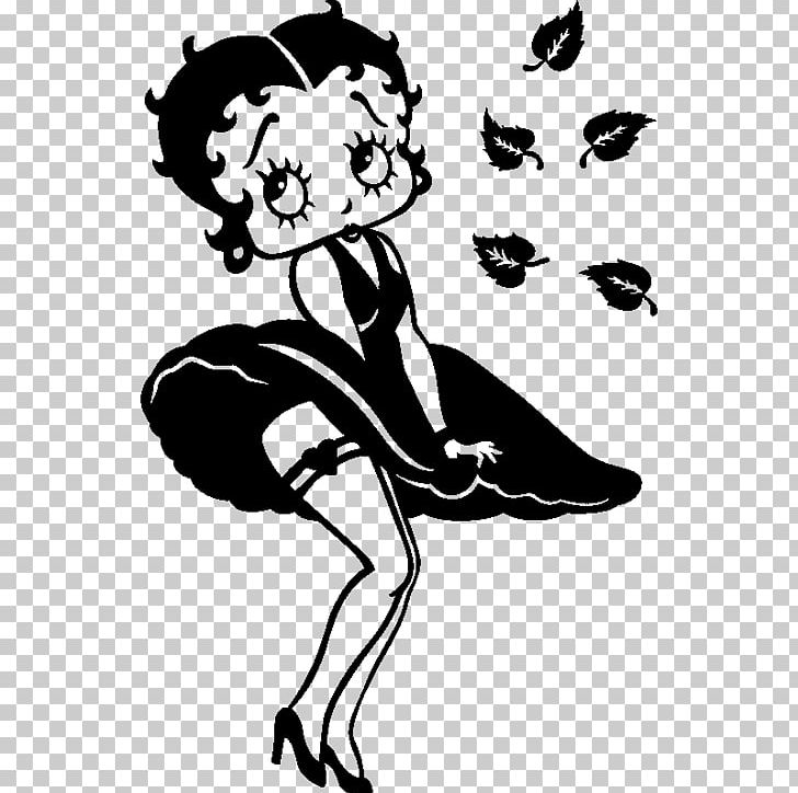 Betty Boop Silhouette Drawing Sticker PNG, Clipart, Animals, Arm, Art, Artwork, Betty Boob Free PNG Download