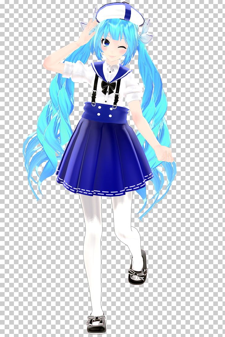 Hatsune Miku MikuMikuDance Vocaloid Light Sailor Dress PNG, Clipart, Action Figure, Anime, Character, Clothing, Costume Free PNG Download