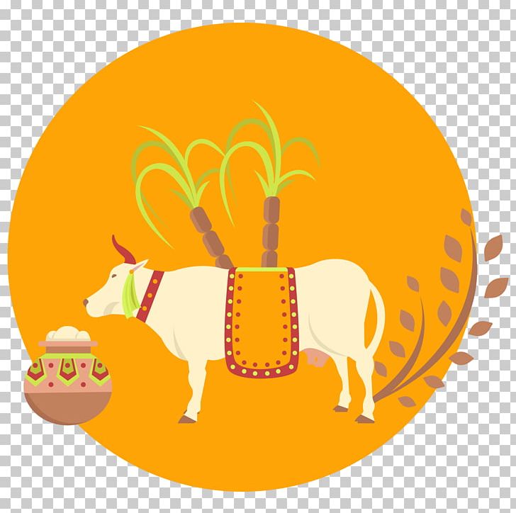 Thai Pongal Flat Design Euclidean PNG, Clipart, Animals, Art, Circle, Cow, Cows Free PNG Download