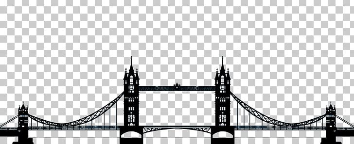 Tower Bridge Wall Decal Shelf PNG, Clipart, Angle, Area, Black, Black And White, Black Silhouette Free PNG Download