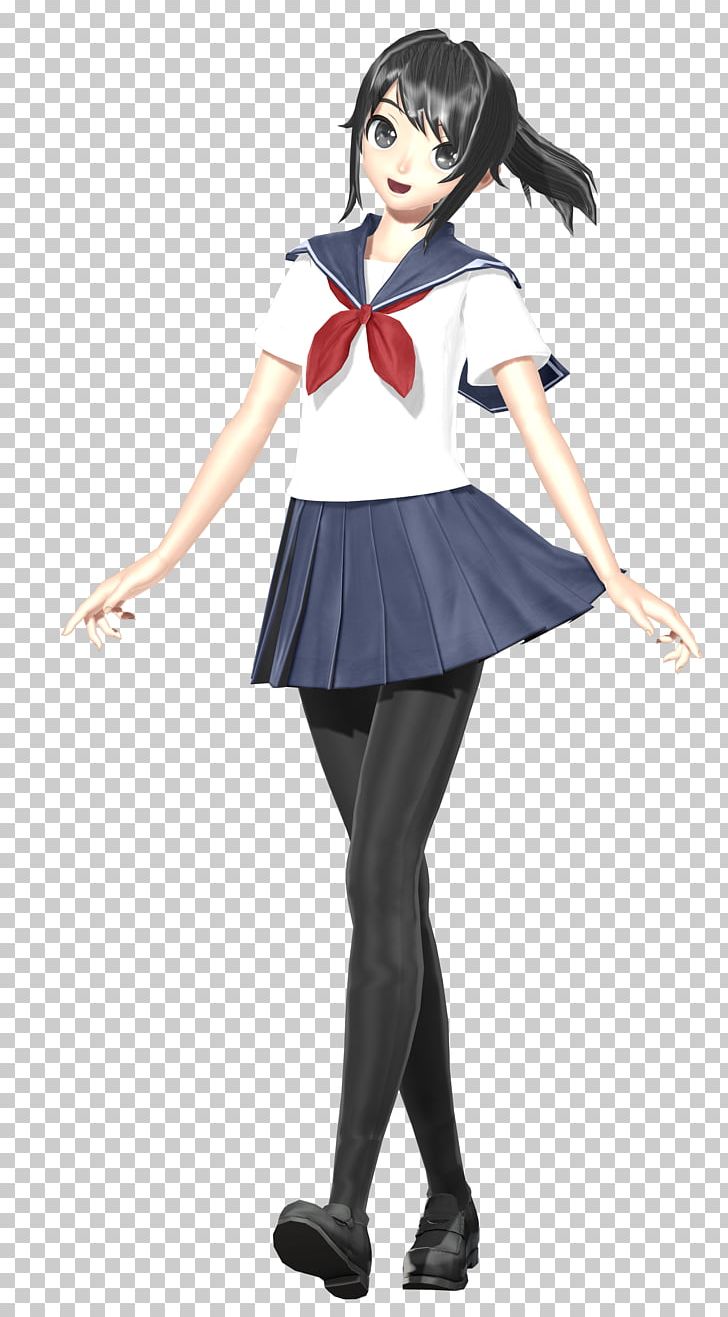 Yandere Simulator Character Clothing PNG, Clipart, Anime, Art, Black Hair, Black Rock Shooter, Brown Hair Free PNG Download