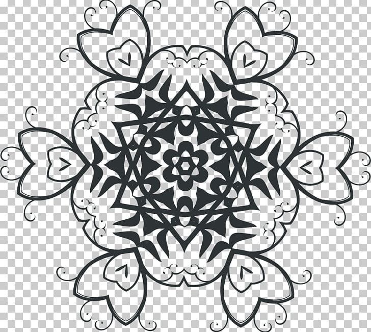 Floral Design PNG, Clipart, Art, Black, Black And White, Bunga, Circle Free PNG Download