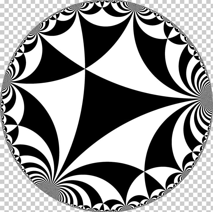 Triangle Hyperbolic Geometry Tessellation Sphere Riemannian Manifold PNG, Clipart, Angle, Art, Bernhard Riemann, Black, Black And White Free PNG Download