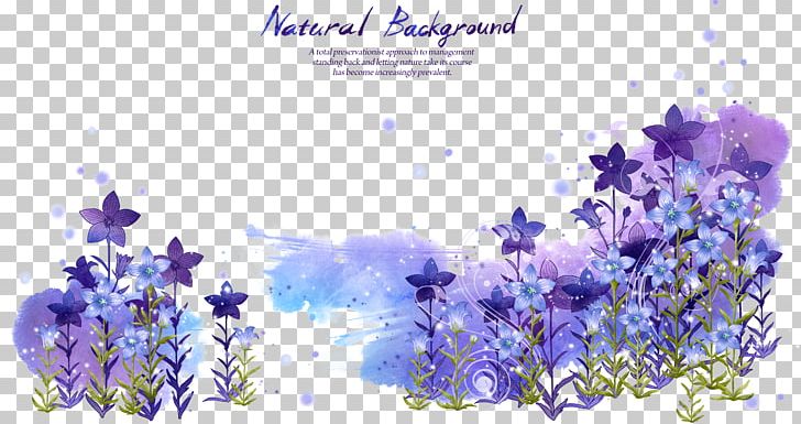 Flower Purple PNG, Clipart, Art, Blue, Branch, Color, Computer Wallpaper Free PNG Download