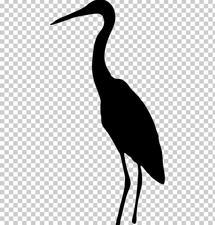 Heron Crane Silhouette Bird PNG, Clipart, Beak, Bird, Black And White, Cattle Egret, Ciconiiformes Free PNG Download