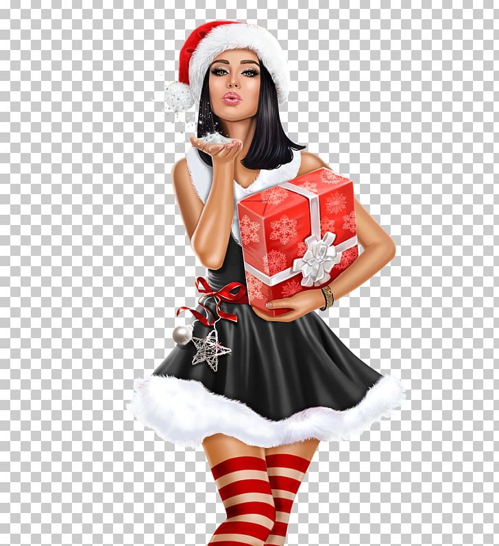 Christmas Santa Claus Gift Female PNG, Clipart, 6 January, Christmas, Christmas Decoration, Christmas Gift, Clothing Free PNG Download