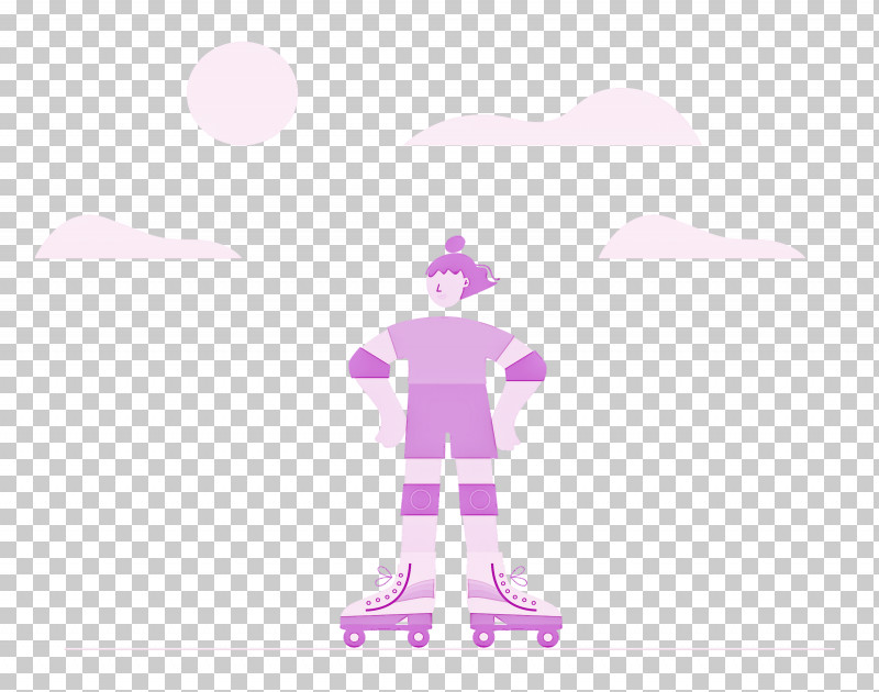 Roller Skating Sports Outdoor PNG, Clipart, Cartoon, Character, Geometry, Hm, Lavender Free PNG Download