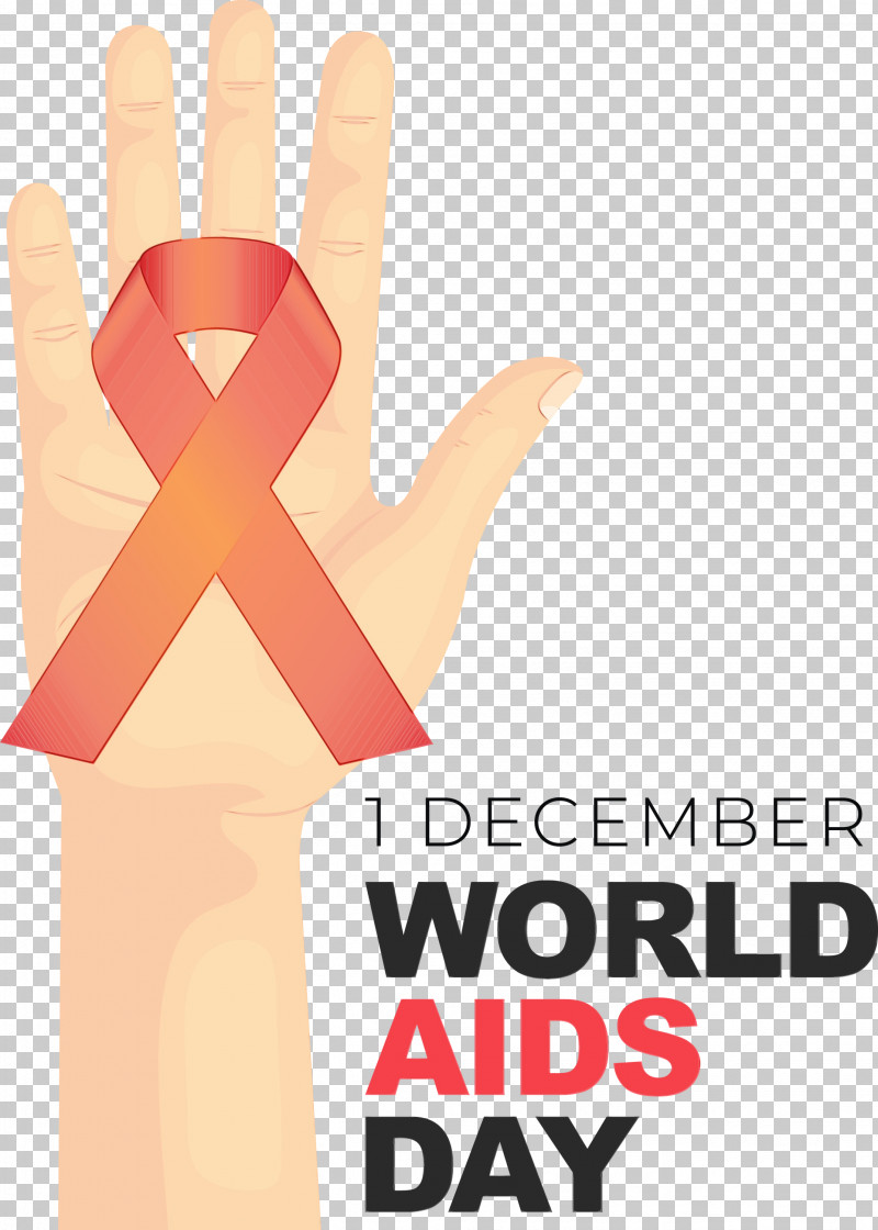 World AIDS Day PNG, Clipart, Hand, Hand Model, Language, Logo, Paint Free PNG Download