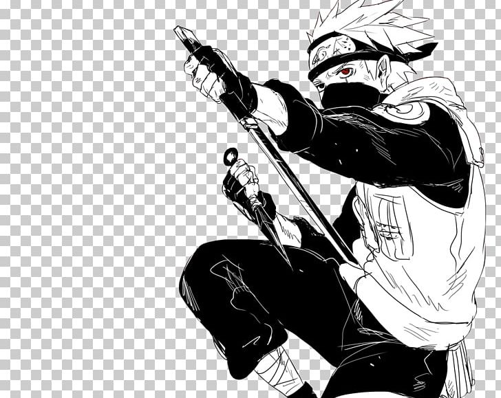 Kakashi Hatake Naruto Uzumaki Yamato Madara Uchiha PNG, Clipart, Akatsuki, Black And White, Cartoon, Character, Drawing Free PNG Download