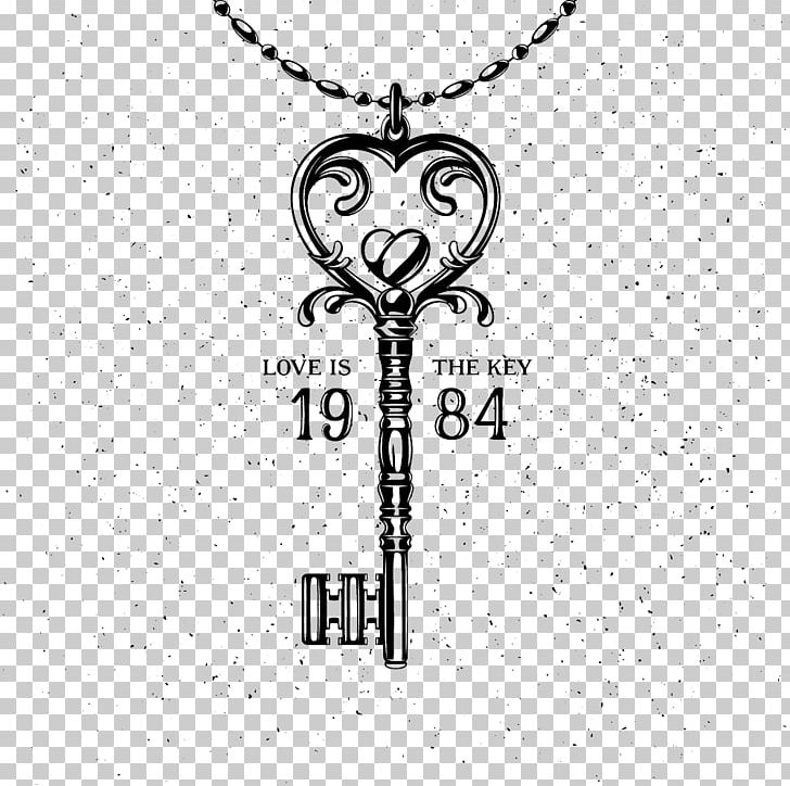 Key Valentines Day Heart Illustration PNG, Clipart, Black And White, Body Jewelry, Brand, Car Key, Creative Market Free PNG Download