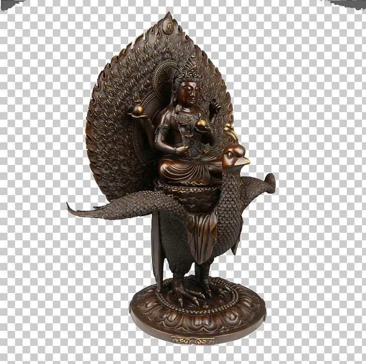 Spirit Warrior Mahamayuri Peafowl Melek Taus PNG, Clipart, Animals, Brass, Bronze, Bronze Sculpture, Buddha Free PNG Download