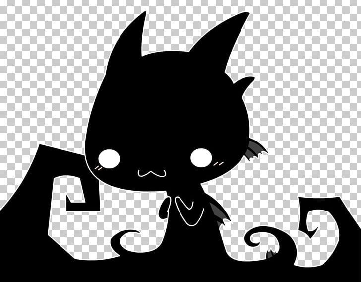 Whiskers Kitten Dragon Drawing PNG, Clipart, Animals, Bat, Black, Black And White, Carnivoran Free PNG Download