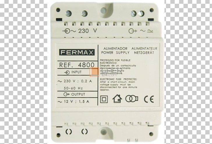 Power Supply Unit Power Converters Fermax Video Door-phone Deutsches Institut Für Normung PNG, Clipart, Ac Adapter, Access Control, Adapter, Electrical Connector, Electric Potential Difference Free PNG Download