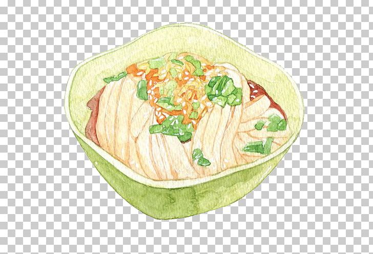 Rice Vermicelli Rice Noodles Mixian Food Illustration PNG, Clipart, Cooking, Cuisine, Dish, Dishware, Eating Free PNG Download