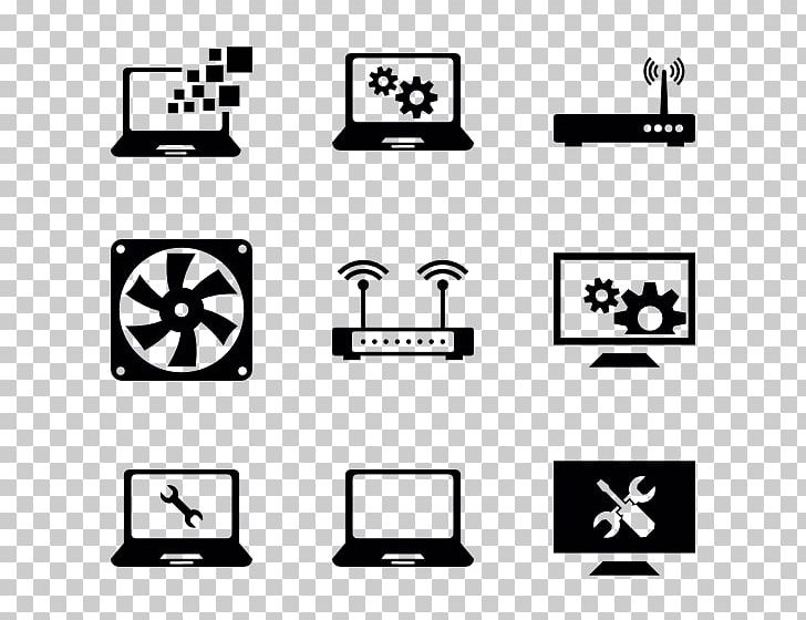 Computer Icons Laptop Computer Network PNG, Clipart, Black, Black And White, Brand, Communication, Comp Free PNG Download