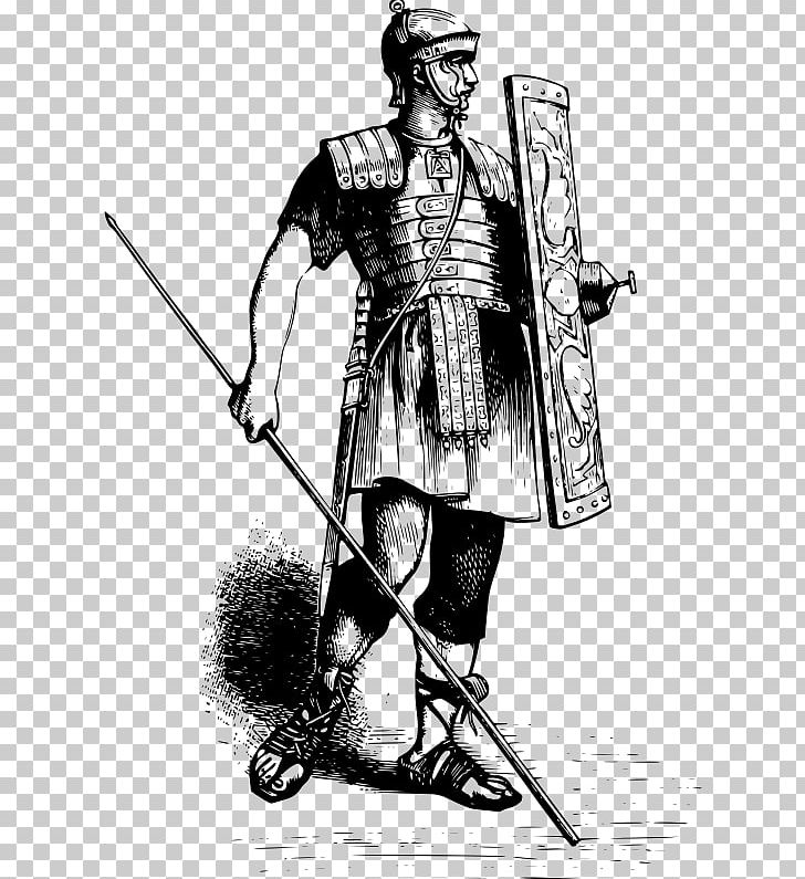 Ancient Rome Roman Army Soldier Drawing Legionary PNG, Clipart, Ancient Rome, Armour, Army, Black And White, Body Armor Free PNG Download