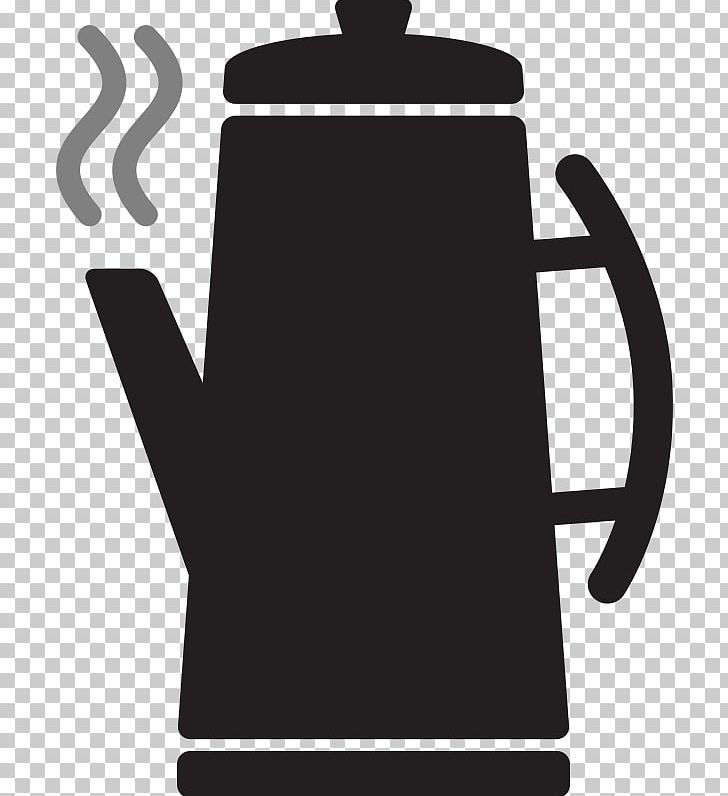 Coffee Percolator Cafe Computer Icons PNG, Clipart, Black, Black And White, Cafe, Coffee, Coffee Cup Free PNG Download
