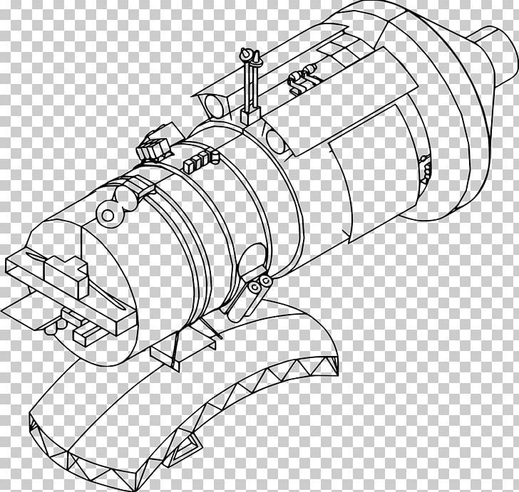 Mir Priroda Space Station Spektr Kristall PNG, Clipart, Angle, Artwork, Automotive Design, Black And White, Docking And Berthing Of Spacecraft Free PNG Download