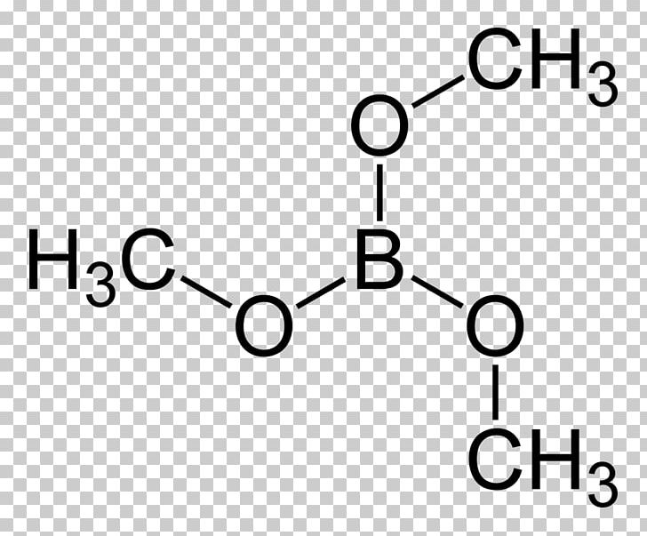 Trimethyl Borate Boron Boric Acid Ester PNG, Clipart, Angle, Area, Aryl, Black, Black And White Free PNG Download