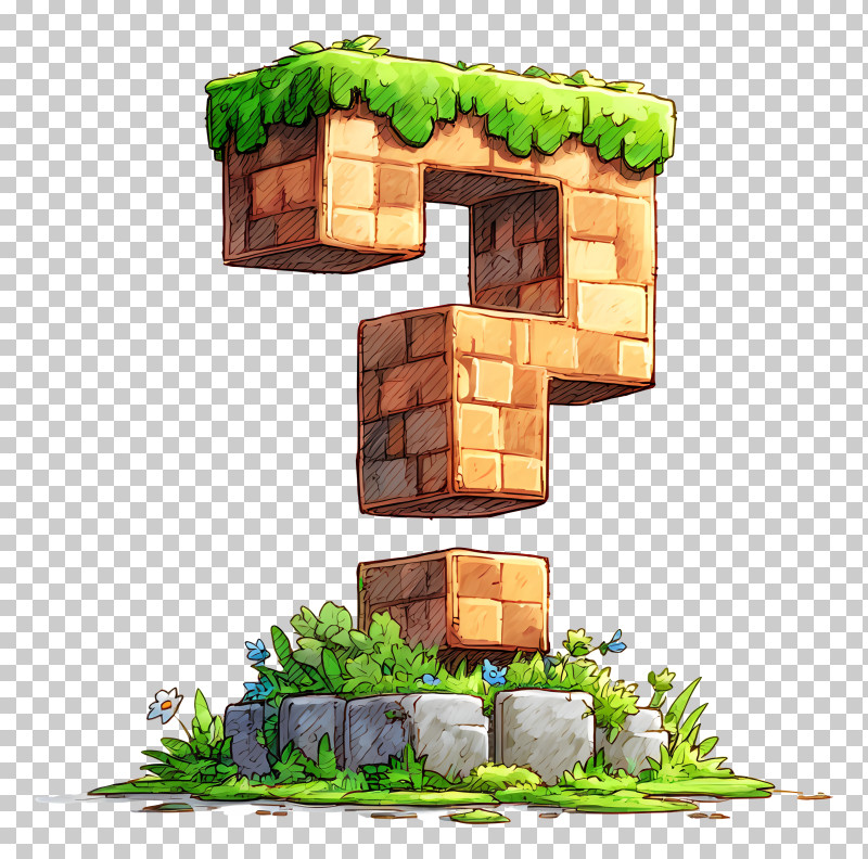 Minecraft Question Mark - Mystery Question Block Illustration PNG