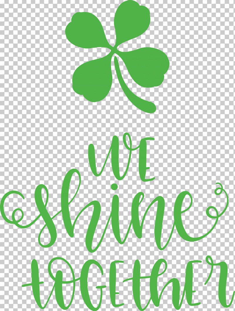 We Shine Together PNG, Clipart, Flower, Green, Leaf, Line, Logo Free PNG Download