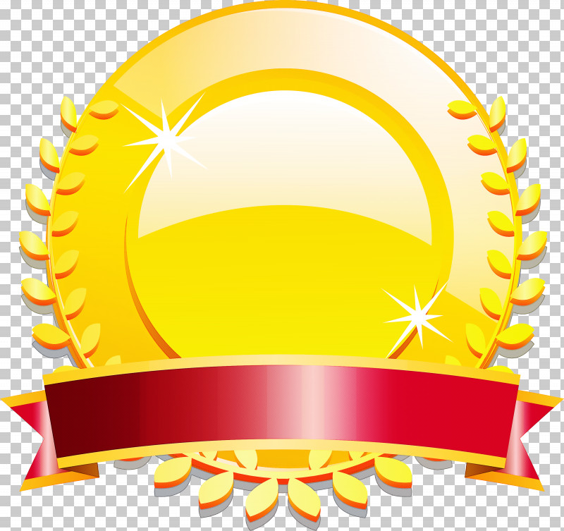 Gold Badge Ribbon Badge Blank Badge PNG, Clipart, Blank Badge, Gold Badge, Ribbon Badge, Symbol, Yellow Free PNG Download