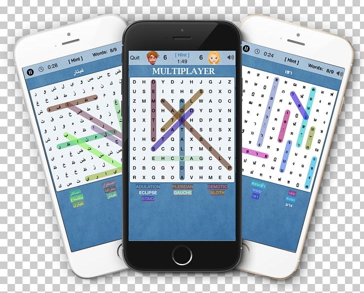 Feature Phone Smartphone Word Search Multilingual PNG, Clipart, Android, Cellular, Communication, Communication Device, Crossword Free PNG Download