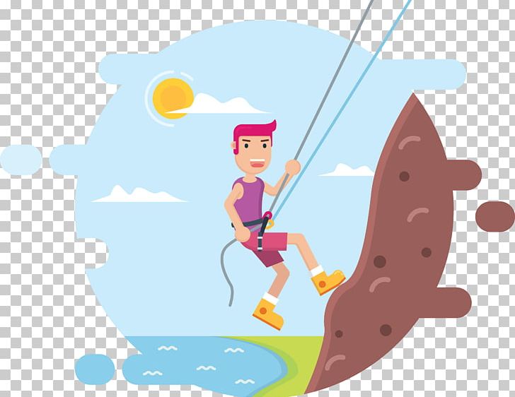 Mountaineering Rock Climbing Abseiling Rope PNG, Clipart, Animation, Art, Cartoon, Climbing, Clip Art Free PNG Download