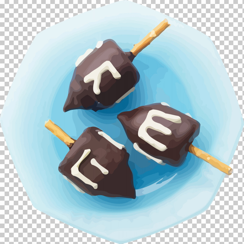 Dreidel Hanukkah Happy Hanukkah PNG, Clipart, Baked Goods, Chocolate, Cuisine, Dessert, Dish Free PNG Download