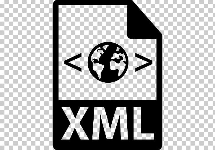 XML Computer Icons Symbol Markup Language PNG, Clipart, Angle, Area, Black, Black And White, Brand Free PNG Download