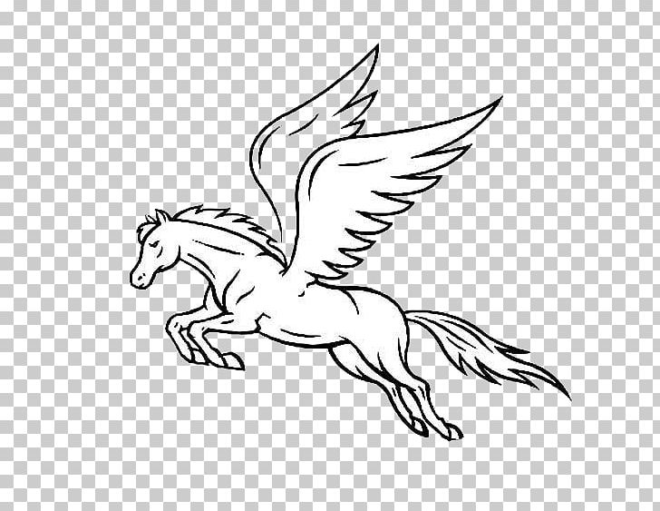 Horse Pegasus White Illustration PNG, Clipart, Beak, Bird, Decor, Fantasy, Fauna Free PNG Download