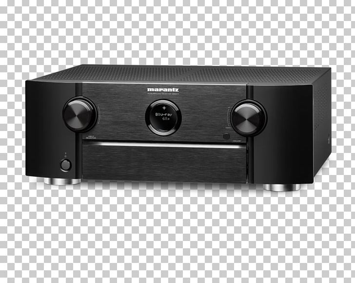 Marantz SR6012 9.2 Channel 4K Ultra HD Network AV Receiver Surround Sound Home Theater Systems PNG, Clipart, 4k Resolution, Audio Equipment, Black, Electronic Device, Electronics Free PNG Download
