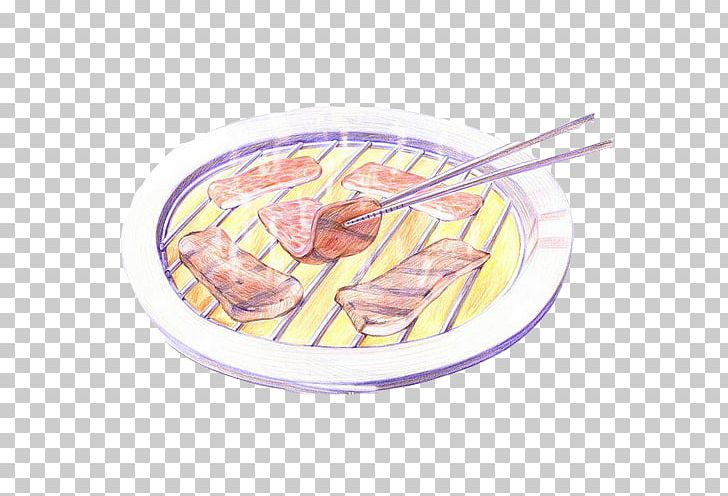 Japanese Cuisine Barbecue Yakiniku Food Drawing PNG, Clipart, Art, Barbeque, Colored Pencil, Cuisine, Dish Free PNG Download
