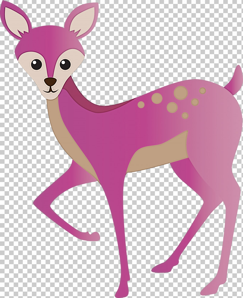 Pink Deer Wildlife Animal Figure Tail PNG, Clipart, Animal Figure, Deer, Fawn, Magenta, Pink Free PNG Download
