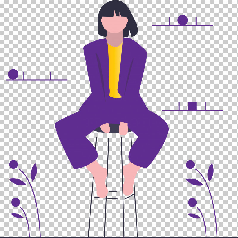 Modern Girl PNG, Clipart, Modern Girl, Purple, Violet Free PNG Download