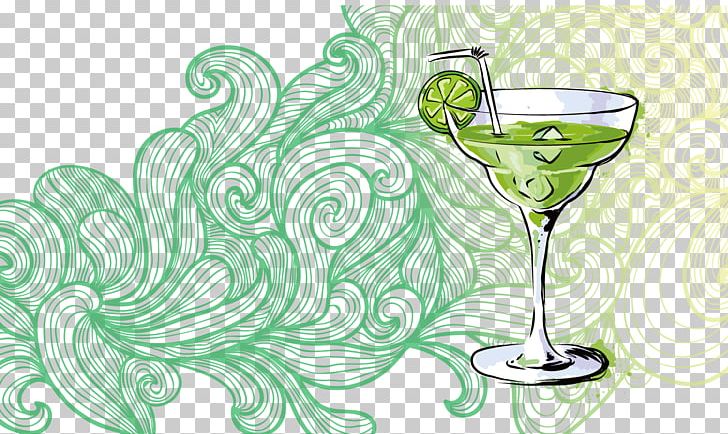 Cocktail Wine Glass Drink Green PNG, Clipart, Champagn, Champagne Stemware, Drinking, Flower, Glass Free PNG Download