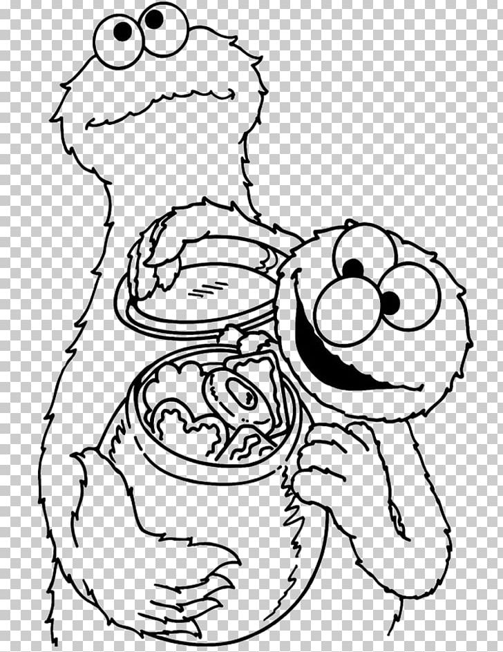 Cookie Monster Elmo Coloring Book Biscuits PNG, Clipart, Adult, Arm, Art, Biscuits, Black And White Free PNG Download