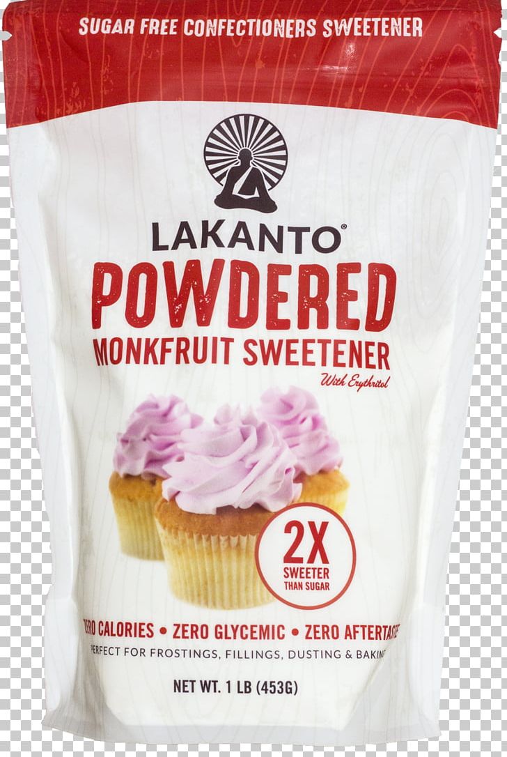 Lakanto Powdered Monkfruit Sweetener Sugar Substitute Lakanto PNG, Clipart, Cake, Calorie, Cream, Cup, Dairy Product Free PNG Download