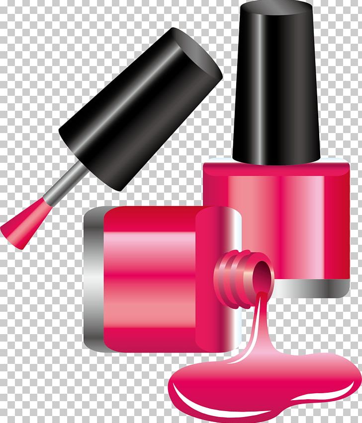 Nail Polish Cartoon - The illustration is available for download in