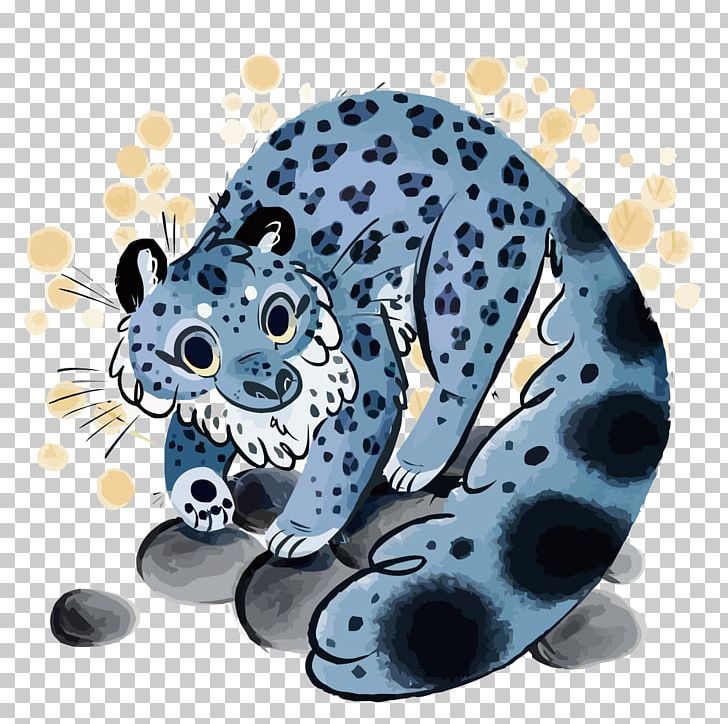 Clouded Leopard Snow Leopard Illustration PNG, Clipart, Animals, Big Cats, Blu, Blue, Blue Abstract Free PNG Download
