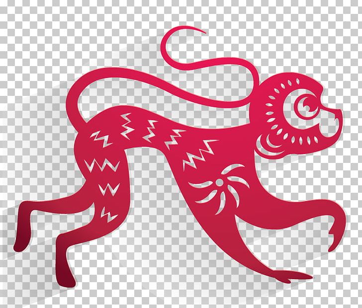 Monkey Chinese New Year Papercutting PNG, Clipart, Advertising, Animals, Chinese New Year, Cut, Download Free PNG Download