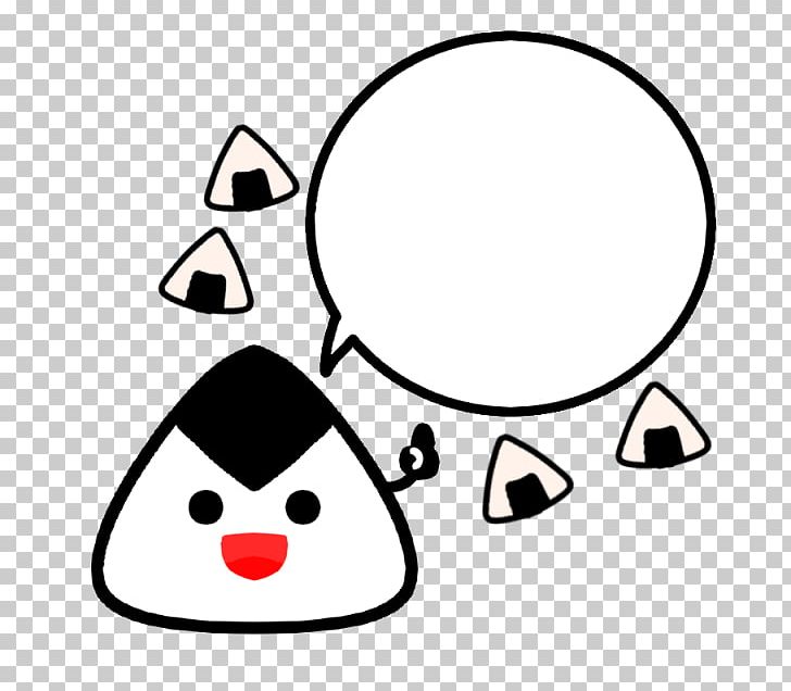 Speech Balloon Onigiri Cartoon PNG, Clipart, Area, Artwork, Beak, Black And White, Cartoon Free PNG Download